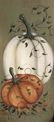 painting of 2 pumpkins